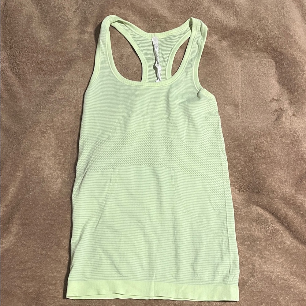 Lululemon Athletica Light Green Tank Top